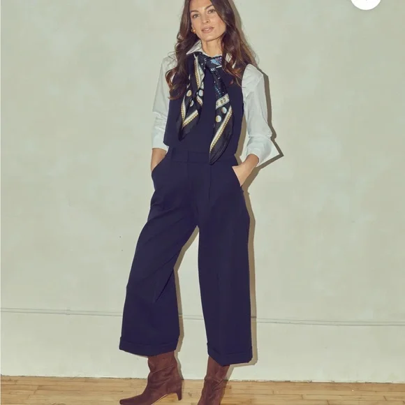 Women's Navy Pants - Picture 1 of 5